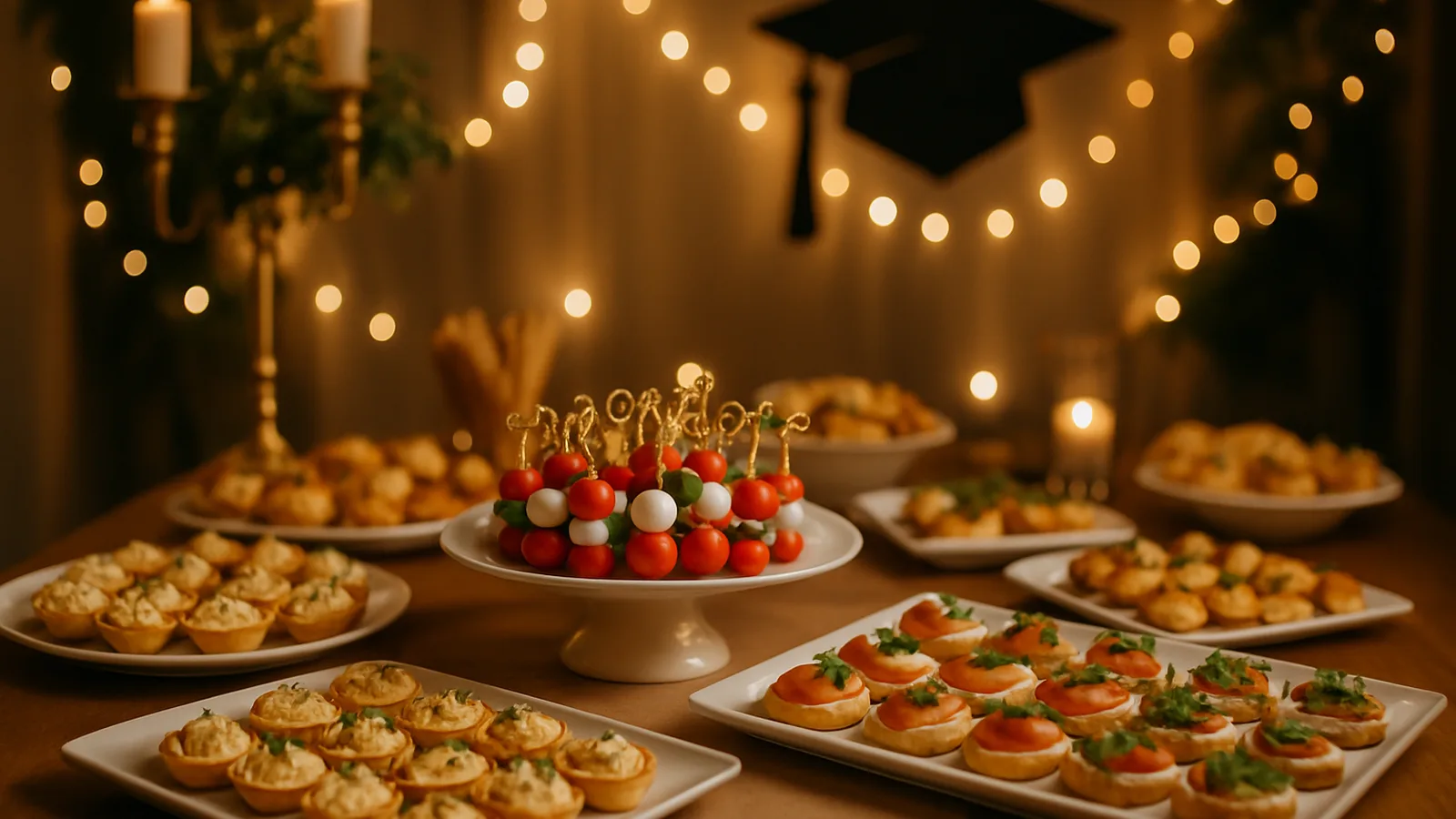 Festliches Fingerfood-Buffet für eine Abiball-Feier