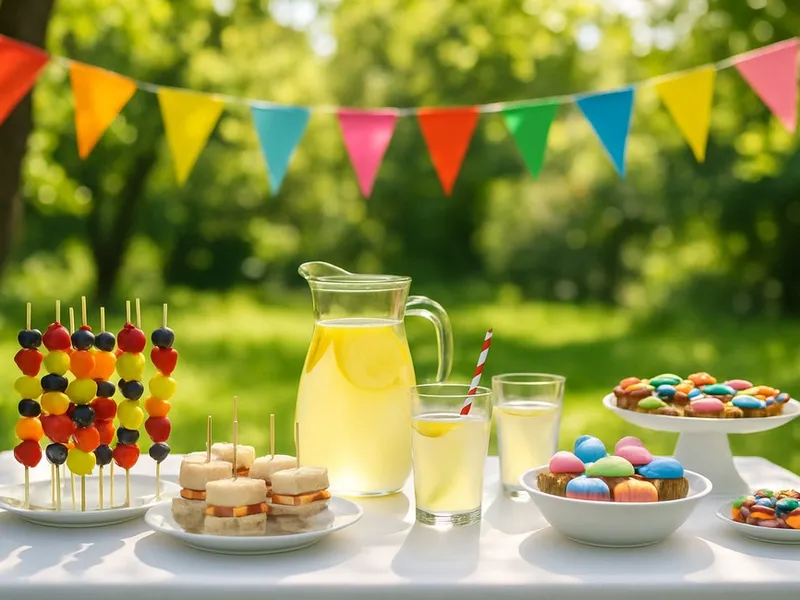 Farbenfrohes Fingerfood für kleine Gäste
